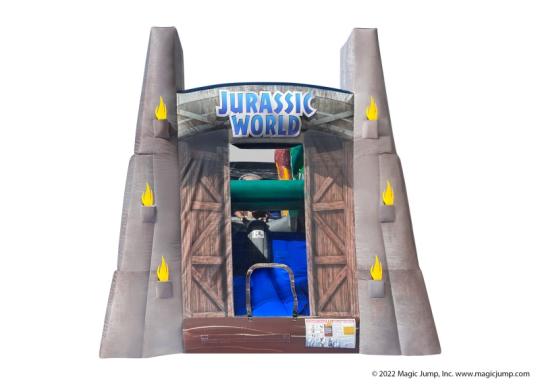 50' Jurassic World Obstacle Course Waterslide